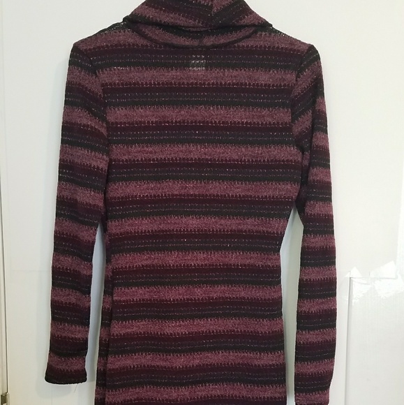 NWT Burgundy Sweater Dress Cowl Turtle Neck - Picture 5 of 5
